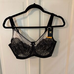 Black Lace Underwire Bra